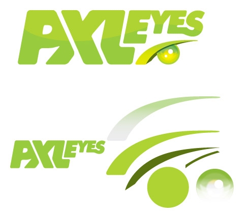 Creation of Web 2.0 - Logo PXLEyes v1.3: Step 1
